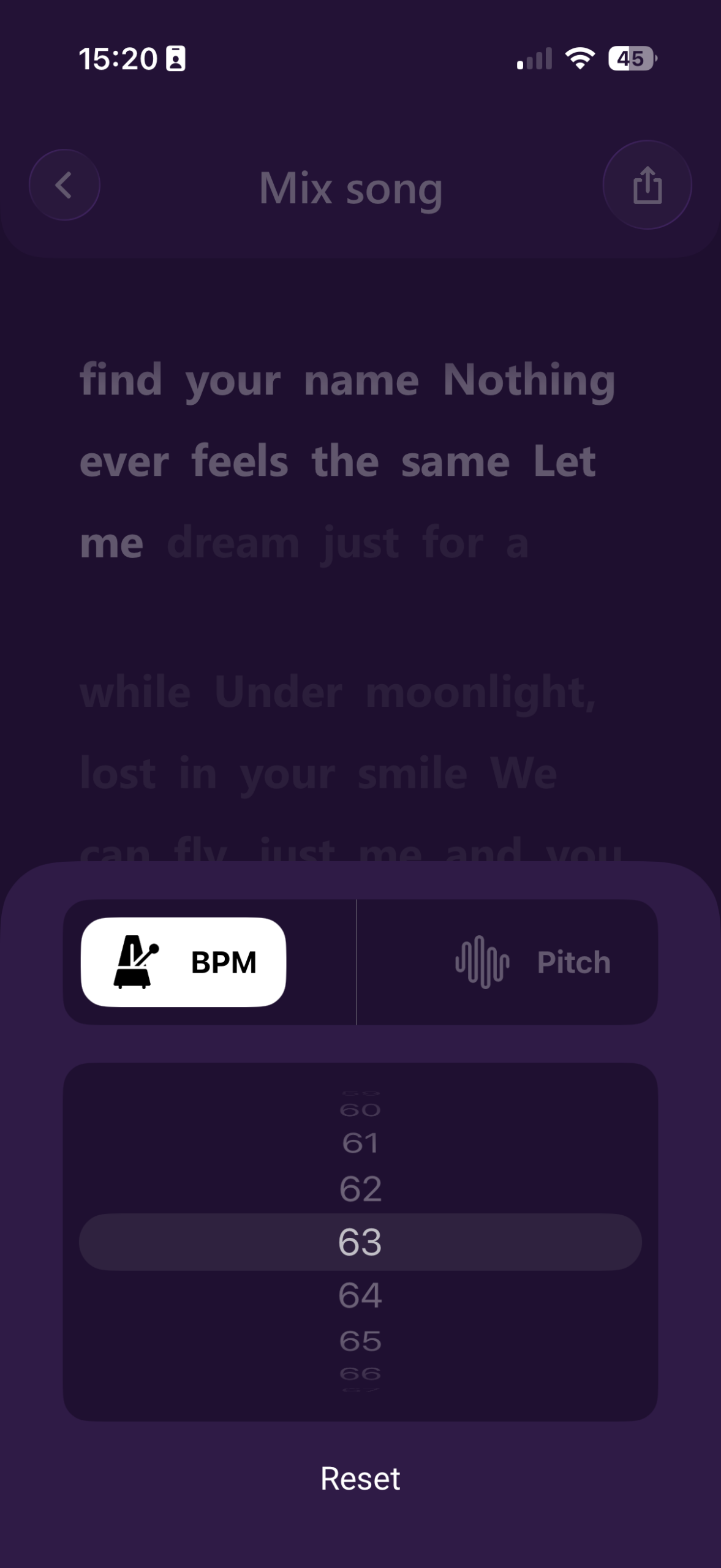 Vocal Remover BPM and Pitch Control